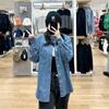 Camisas de mezclilla para pareja de primavera para hombre y mujer, productos lavados, camisas casuales holgadas de manga larga 455961