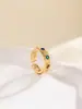 Anillo de Piedra Preciosa Nuevo 2026 Estilo Retro Europeo y Americano Minimalista Francés Moda de Pareja Anillo Abierto para Mujer Venta al por Mayor