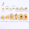 Larga duración no se decolora Oro Vietnamita accesorios diy anillo esmerilado hebilla de anillo hebilla de pulsera material de joyería de torsión manual Mujeres