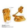 Aretes Calientes Europeos y Americanos Aretes de Alto Sentido Aretes de Moda Diseño Personalizado Forma Irregular Aretes Exquisitos