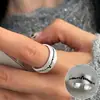 Anillo Azul Claro para Mujer, Exquisito y Elegante, Lujo Ligero, Versátil, Moderno, Creativo, Dulce, Anillo Abierto, Anillo de Índice de Nicho