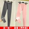 Pantalones largos de rebaja para mujer, terciopelo de doble cara, ropa interior, pantalones cálidos, otoño e invierno, nuevos, engrosados, cintura alta, ajustados, calzoncillos, leggings