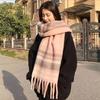 Bufanda de Mohair de Imitación Nueva Transfronteriza para Mujer, Estilo Europeo y Americano, Bufanda Chal Cálido de Barba Larga para Otoño e Invierno, Exportación Exportación Productos de Alta Calidad