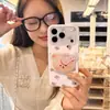 Adecuado para Apple 18 Pro Max, funda de cobertura total con un diseño divertido, iPhone 17, lindo nuevo avatar de oso rosa