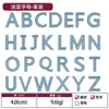 26 parches bordados del alfabeto inglés, parches de letras en blanco y negro para sombreros, bolsos y otros fines decorativos, parches bordados termoadhesivos