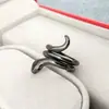 Anillo gótico tamaño ajustable ins disco hip hop punk personalidad exagerada oscuro hombres y mujeres tendencia zodiaco serpiente