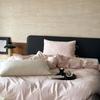 Conjunto de cuatro piezas de jacquard de algodón de fibra larga de alta gama de primavera 2025, funda de edredón para dormir desnudo, agradable para la piel, 1,2 m
