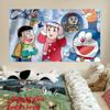 Sanación Anime Doraemon Dibujo Animado Lindo Tela Colgante Celebridad de Internet Fondo de Foto Tela Decoración de Dormitorio Cabecera Tela Colgante