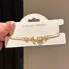 Pulseira Puxa-Puxa Flor de Zircônia Estilo Floresta, Pulseira Doce e Fashionável Estilo Ins, Joia de Luxo Leve e de Alta Qualidade para o Dia a Dia de Mulheres
