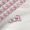 Acessórios para Unhas de Diamante Rosa com Fundo Pontiagudo e Formato Irregular, Joias de Cristal de Formato Irregular no Atacado, Estilos Mistos de Diamantes de Formato Irregular