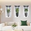 Atw8002 Planta Verde Creativa En Maceta Adhesivo de Pared 3D Estéreo para Ventana Sala de Estar Adhesivo de Pared Decorativo Adhesivo de Pared Autoadhesivo