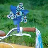 Molino de viento giratorio de seis colores, patinete infantil, bicicleta, cochecito de bebé, colgante decorativo, molino de viento pequeño, juguete para exteriores