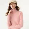 Suéter de Cachemir para Mujer Otoño/Invierno 2026, Engrosado con Borde Enrollado y Cuello Alto, Suave y Cómodo, Tejido Versátil para Otoño/Invierno