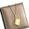 Collar de Libro de Acero Inoxidable Estilo Influencer Europeo y Americano Transfronterizo para Mujer, Accesorio Abrible de Moda Que No Se Desvanece