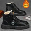 Botas Martin de caña alta para hombre de otoño, zapatos de trabajo de moda estilo británico, zapatos casuales versátiles, zapatos deportivos para exteriores para hombre
