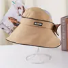 Chapéu de Sol de Seda de Gelo com Aba Larga Feminino para Verão, Viagem, Corrida, Ciclismo, Proteção Solar, Top Respirável, Moda de Férias, Chapéu de Sol de Praia