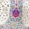 Adornos de Jarrón de Cerámica de Jingdezhen Sala de Estar Arreglo Floral Porcelana Hueca Pastel Estilo Chino Moderno Decoraciones para el Hogar Gabinete de Vino