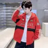 Jaqueta de Esqui Masculina Outono Roupa Exterior Estilo de Rua Crianças Estilo Primavera/Outono Top 2026 Novo Crianças Maiores Roupas de Outono Travesso Legal Tendência