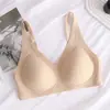 Sujetador de Mujer Europeo y Americano Talla Grande Estampado de Leopardo Sin Costuras Gelatina Adhesiva Sin Varillas Push-Up Lencería Alta Elasticidad Cómodo Suministro Exclusivo de Comercio Exterior