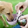Botella de Agua para Mascotas Acero Inoxidable 304 Plegable Dispensador de Agua Esférico Portátil para Viajes al Aire Libre Especial para Perros Pequeños