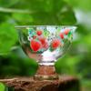 Taza de té de vidrio Berry para mujer, Taza de té personal de especialidad, Taza de té Kung Fu, Taza maestra, Taza individual, Exquisito tazón de té