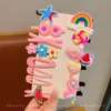 Pasador de Color Dopamina para Mujer, Pasador para Flequillo Lateral, Pinza de Pato Corazón de Chica Dulce, Pinza Lateral Linda Todo Combinación, Tocado