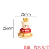 Suéter con Forma de Corazón Oso Miniatura Comida Juguete Resina Accesorio DIY Juguete Creativo de Juego de Imitación Decoración de Escritorio