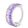 Popular Anillo de Caramelo de Aleación de Titanio F-136 Anillo de Nariz de Circonita Súper Brillante Joyería de Piercing Corporal de Titanio G23 Transfronteriza Pendientes
