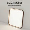 Lámpara de Techo para Sala de Estar Estilo Medieval Color Nogal Retro Wabi-Sabi Cuadrada Moderna Simple Protección Ocular Paquete Completo para Toda la Casa