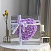 Caixa de Presente com Espelho de Rosa em Formato de Coração e Flor Eterna, Presente de Dia dos Namorados para Namorada, Melhor Amiga, Esposa, Presente de Aniversário