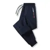 Calça Casual de Lã de Cordeiro Nova Transfronteiriça para Homens no Outono e Inverno, Calça Casual Tendência Solta Tamanho Grande com Forro de Veludo, Calça de Moletom Fria e Quente