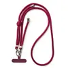 Cordón para Teléfono Móvil, Correa para el Cuello Portátil Cruzada, Antiperdida, Cordón Tejido Multifuncional de Doble Hebilla, Cordón Ajustable para Teléfono Móvil