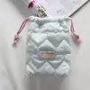 Nueva Bolsa de Almacenamiento Simple de Algodón Acolchado, Bolsa Portátil con Cordón, Bolsa de Almacenamiento para Cámara Anti-Caídas y Anti-Rayaduras, Bolsa Pequeña para Artículos de Tocador