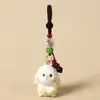Chaveiro Pingente Escultura em Madeira Artesanal Doze Signos do Zodíaco Pingente de Corrente para Bolsa Ano do Coelho Presente de Aniversário para Amigo Fofo