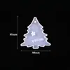 Molde de Silicona para Decoración de Colgante de Árbol de Navidad Reno, Molde de Yeso de Resina de Cristal DIY