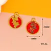Corrente de Celular Rosa Retrô Material DIY Acessórios de Gotejamento de Óleo Pingente de Liga Joias Artesanais Pulseira Decoração de Bolsa