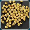 Pacote 14k cor dourada contas de melancia contas redondas contas facetadas pulseira DIY acessórios de joias contas soltas contas espaçadoras contas douradas lote solto
