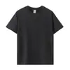 Camiseta Masculina de Algodão de Fibra Longa com Gola Ribatê de Três Pontos, Manga Curta, Corte Solto, Versátil, Cor Sólida, Absorvente de Suor e Secagem Rápida para o Verão