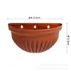 Maceta de Plástico Colgante de Pared Estilo Creativo Simple Decoración para Exterior Balcón Pasillo Flor Artificial Pared de Flores Maceta para Plantas Verdes Colgante de Pared