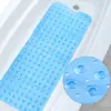 Alfombrilla antideslizante para bañera, alfombrilla para baño de 40 x 100 cm de largo, de PVC, antideslizante y anticaídas, alfombrilla para ducha y baño.