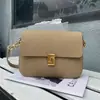 Famoso Artesano Marroquinería Bolso de Piel Genuina Bolso Cruzado para Mujer Hombro Único Múltiples Compartimentos Gran Capacidad Bolso Cuadrado Pequeño de Alta Gama para Mujer