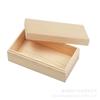 Caja de Almacenamiento de Madera Simple Almacenamiento de Artículos Varios de Escritorio Caja de Regalo Tapa Abatible Organizador de Embalaje Universal Caja de Madera Caja de Regalo Multiespecificación