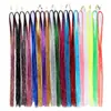 Extensiones de Cabello Doradas Láser Brillantes de Colores para Fiesta Trenzado DIY de Cabello Mechones de Colores Accesorios para Pelucas Transfronterizos [Procesamiento Personalizado]