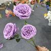 3 Austin Rose Flor Artificial Casa Casamento Fundo Parede Artificial Flor Falsa Hotel Decoração de Casamento Lote de Flores de Seda