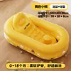 Nuevo producto transfronterizo: Bañera inflable de oso de dibujos animados para recién nacidos, adecuada para uso doméstico, plegable, engrosada y permite posiciones para sentarse y acostarse