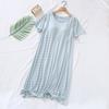 Pijama con Almohadillas en el Pecho, Pijama de Verano Holgado de Manga Corta para Gorditas, Ropa de Casa para Mujer, Transfronterizo Sudeste Asiático, Más Vendido, Descuento por Cantidad