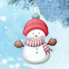 Novo Pingente Acrílico de Boneco de Neve Colorido Transfronteiriço Pingente de Decoração de Árvore de Natal Pingente Presente de Festa de Natal