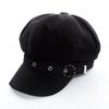 Chapéu Octogonal de Celebridade da Internet Feminino Primavera e Verão Fino Versátil Boina Japonesa Chapéu Vintage Britânico Estilo Coreano Feminino Chapéu da Moda