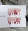 Nai Zi, arte de uñas hecho a mano, nueva colección otoño/invierno B405, completamente pintado a mano con diseños intrincados, elegantes pegatinas de uñas estilo francés para exportación