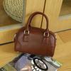 Bolsa Boston de Piel de Vaca de Primera Capa Curtida al Vegetal Codicia Bolsos Nuevos para Mujer Moda Casual Retro Bolso Cruzado 88812